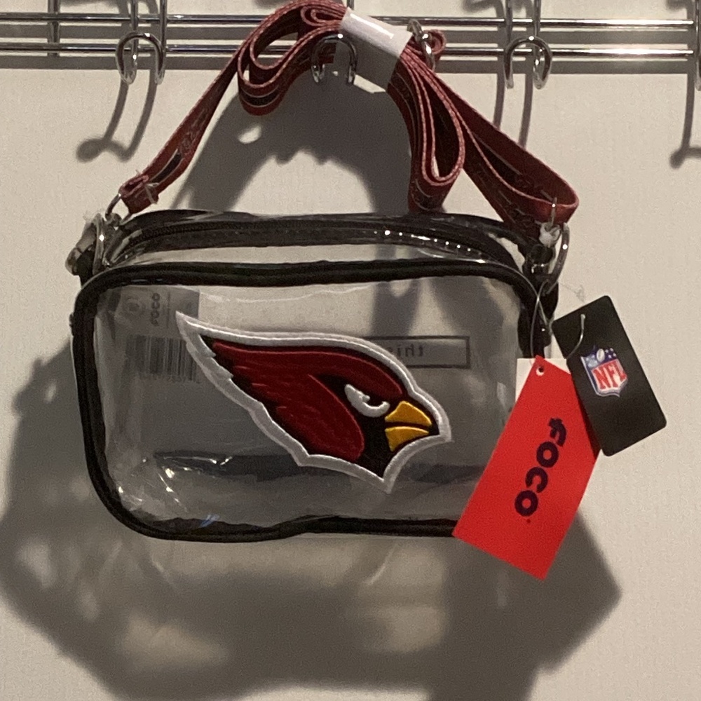 NWT Arizona Cardinals Clear Stadium/Arena/Messenger/Crossbody Bag